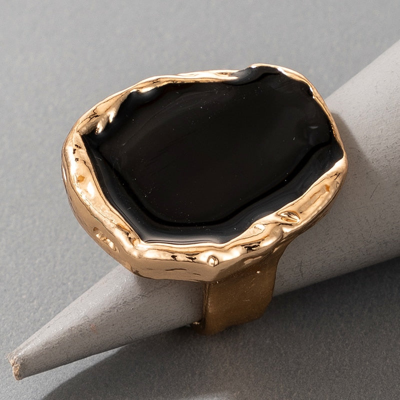 Ring with a large stone