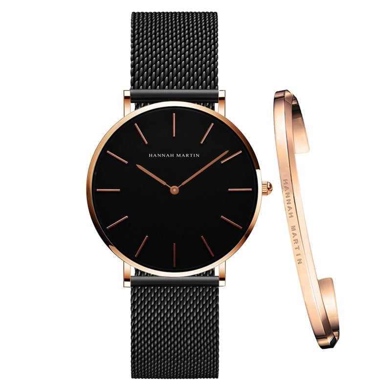 Women's watch with an open bracelet