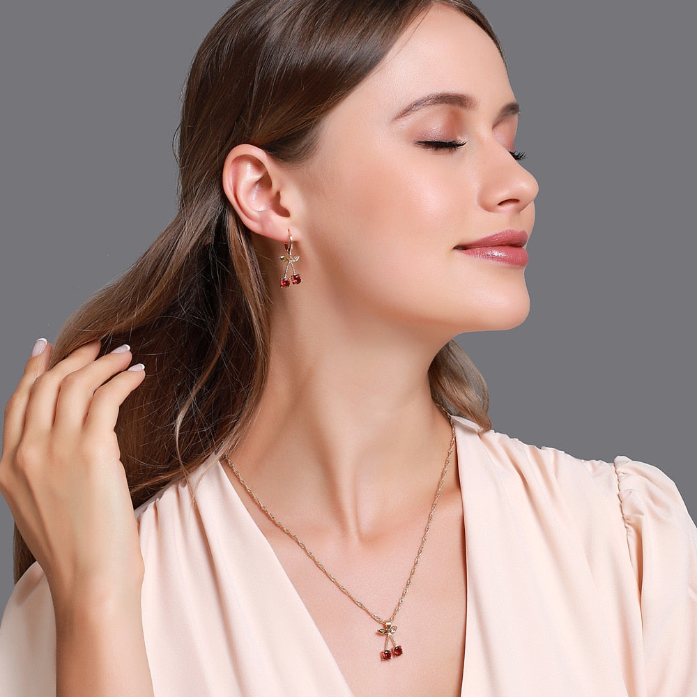 Jewelry set - cherries