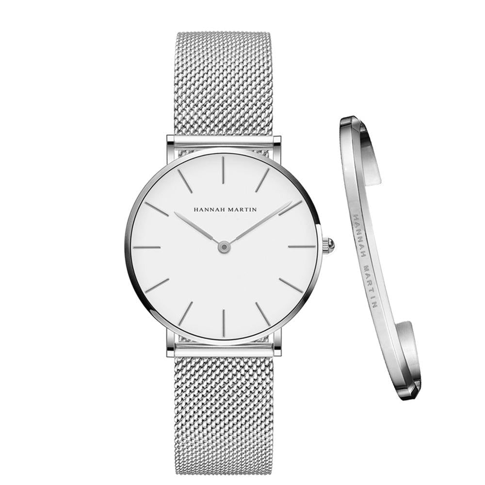 Women's watch with an open bracelet