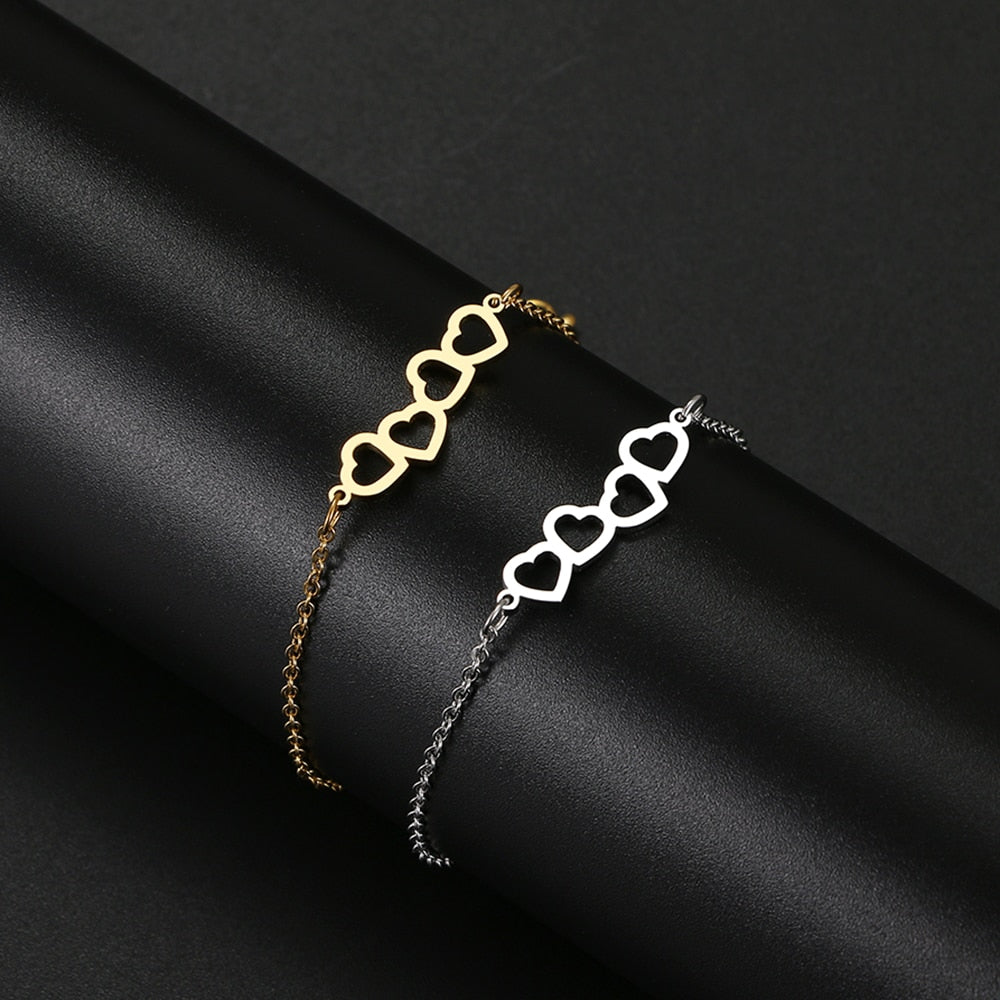 Bracelet with hearts