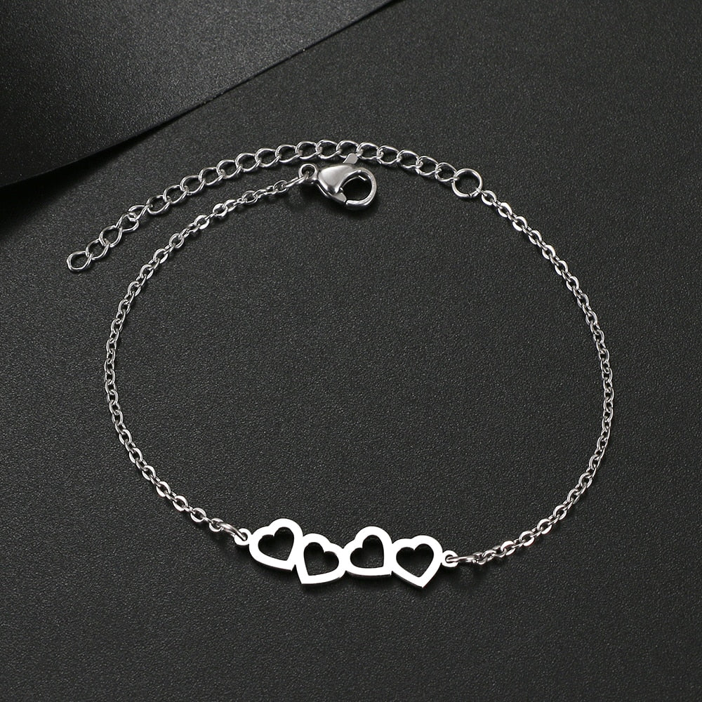 Bracelet with hearts