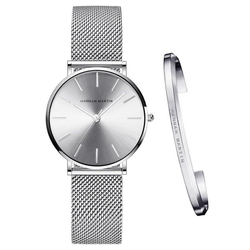 Women's watch with an open bracelet