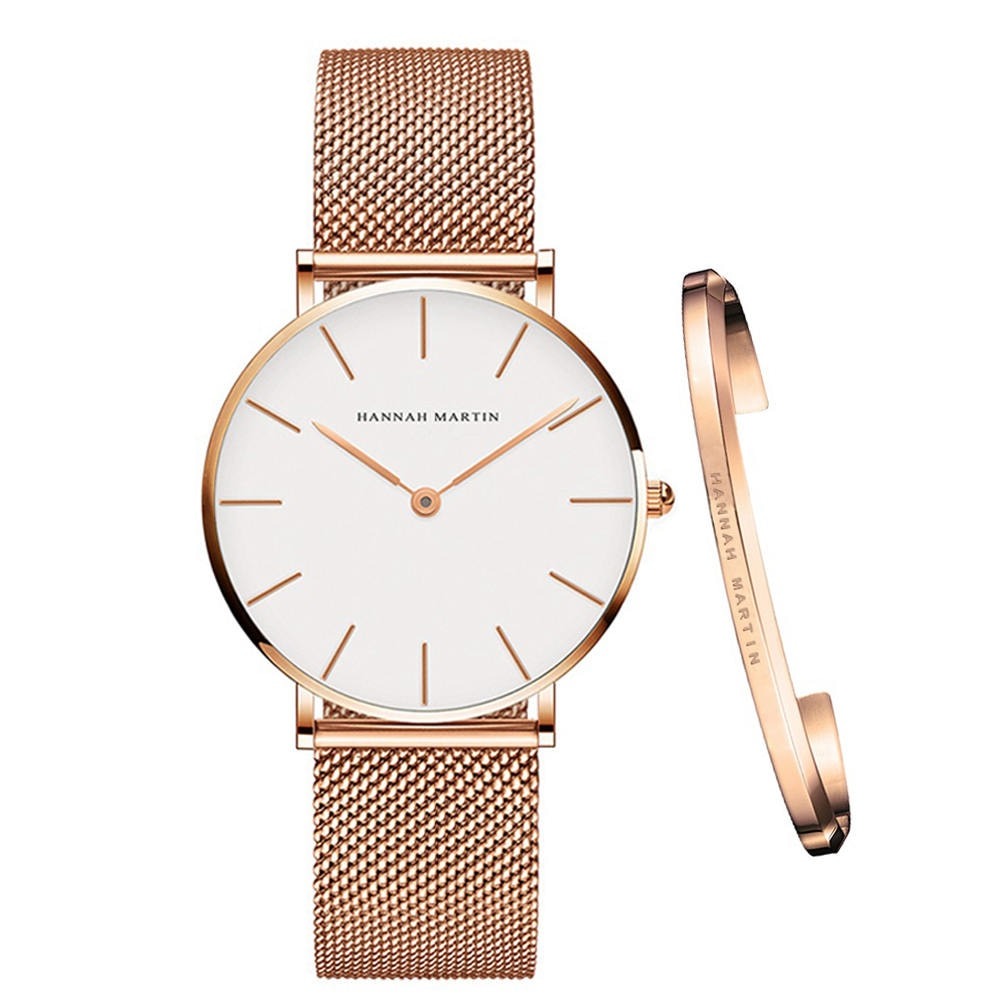 Women's watch with an open bracelet