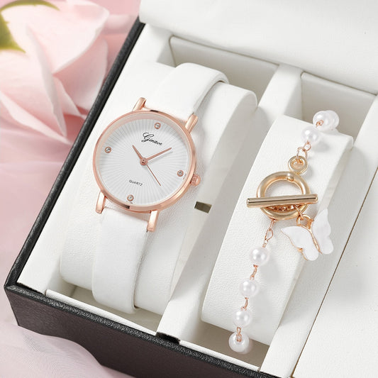 Minimalist women's watch with bracelet