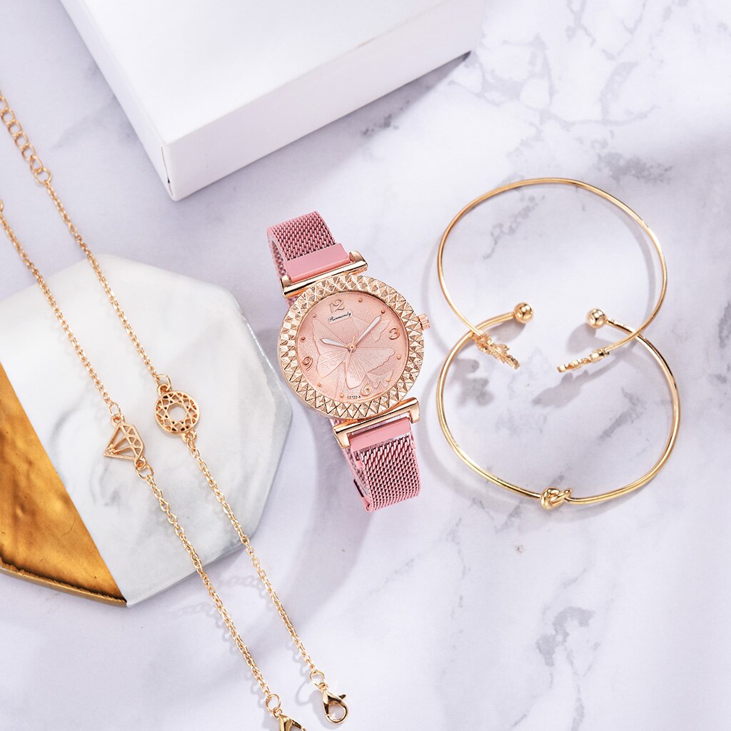 Ladies' watch with bracelet set