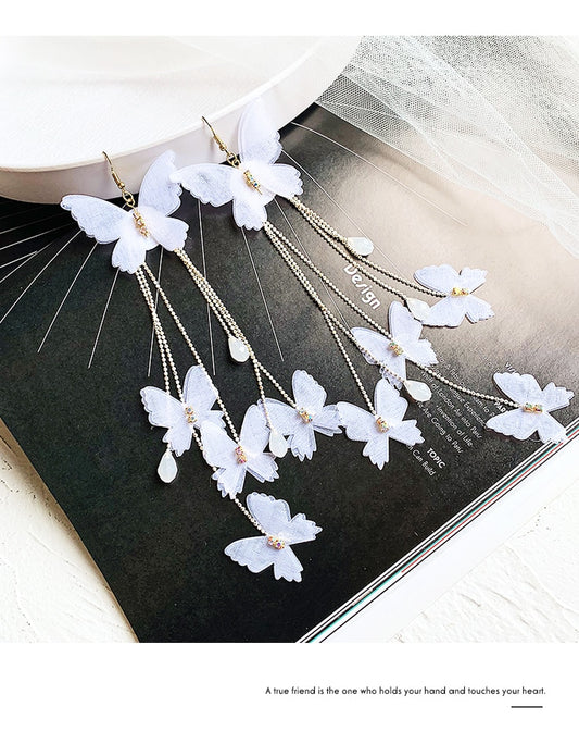 Long earrings - butterflies