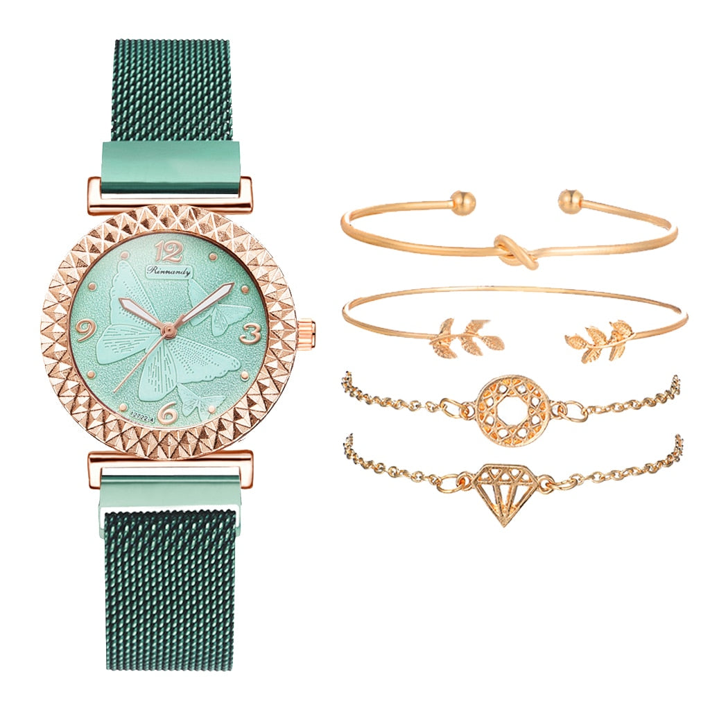 Ladies' watch with bracelet set