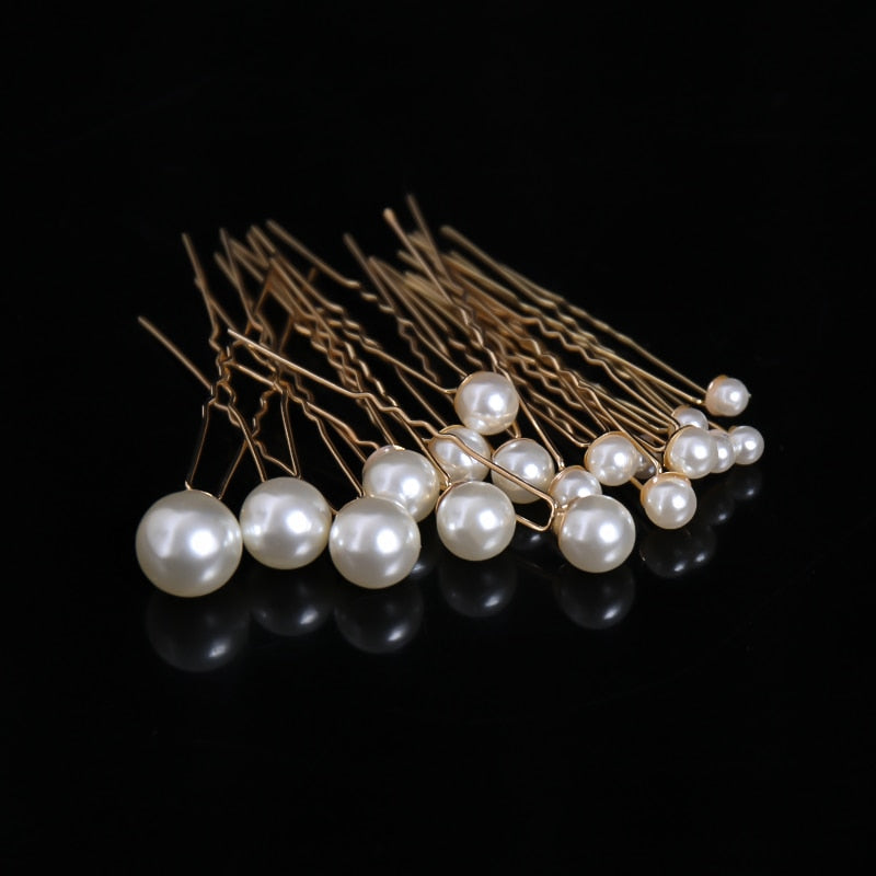 Pearl hairpin set