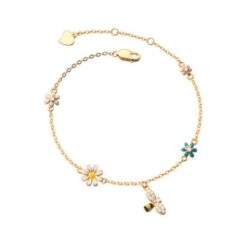 Silver bracelet with pendants