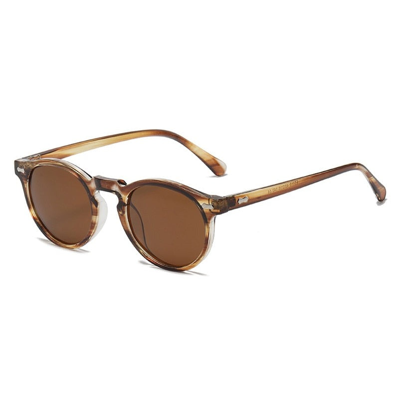 Retro-style round glasses