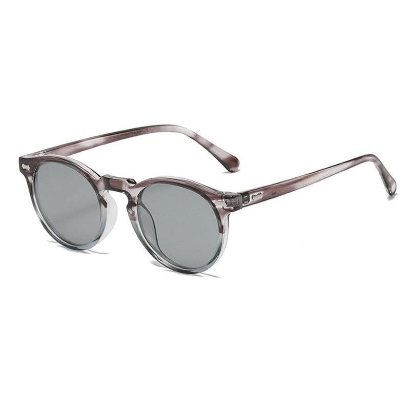 Retro-style round glasses