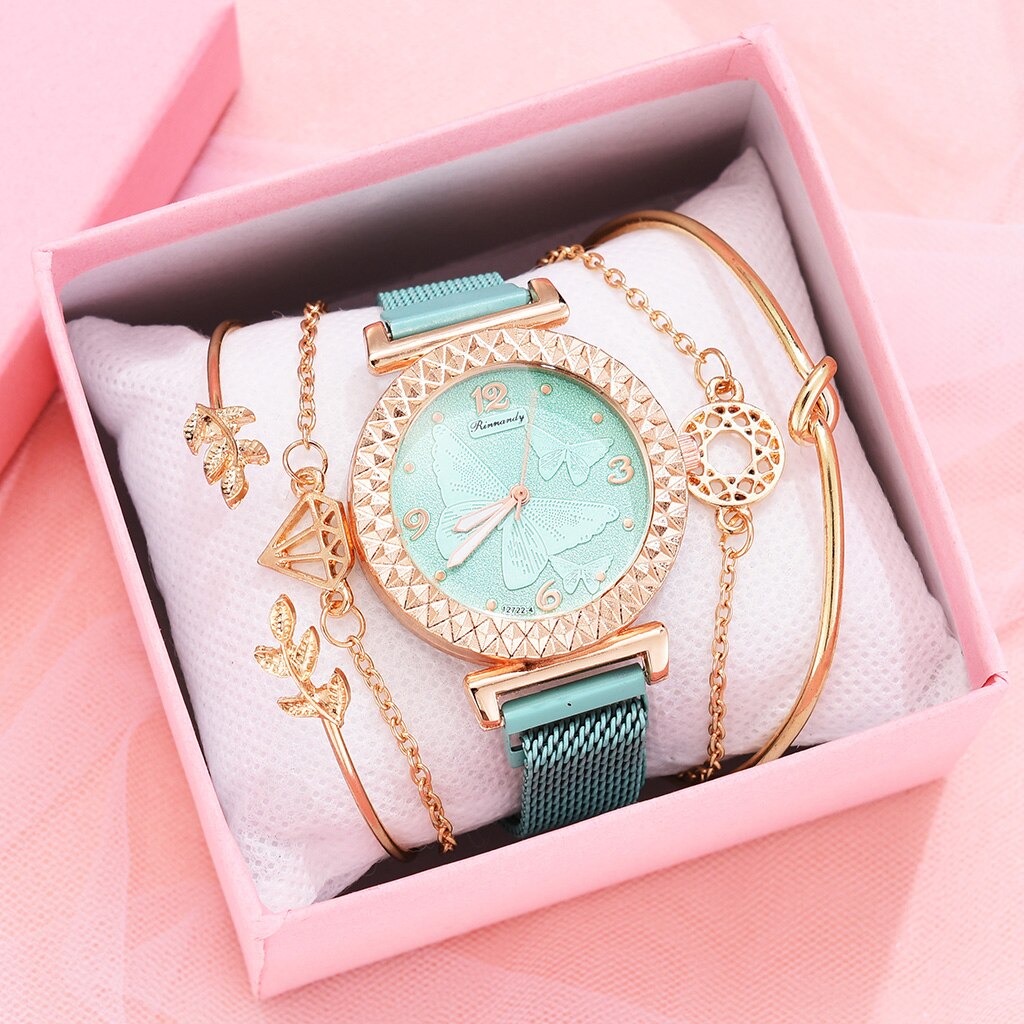 Ladies' watch with bracelet set