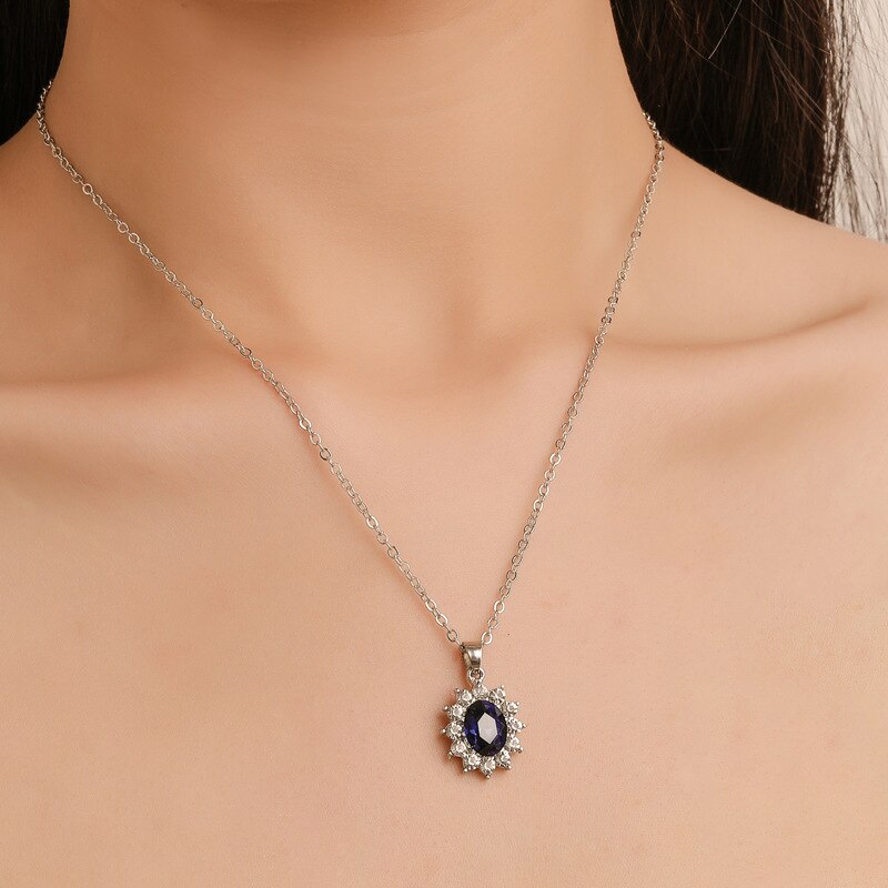 A set of jewelry with cubic zirconias