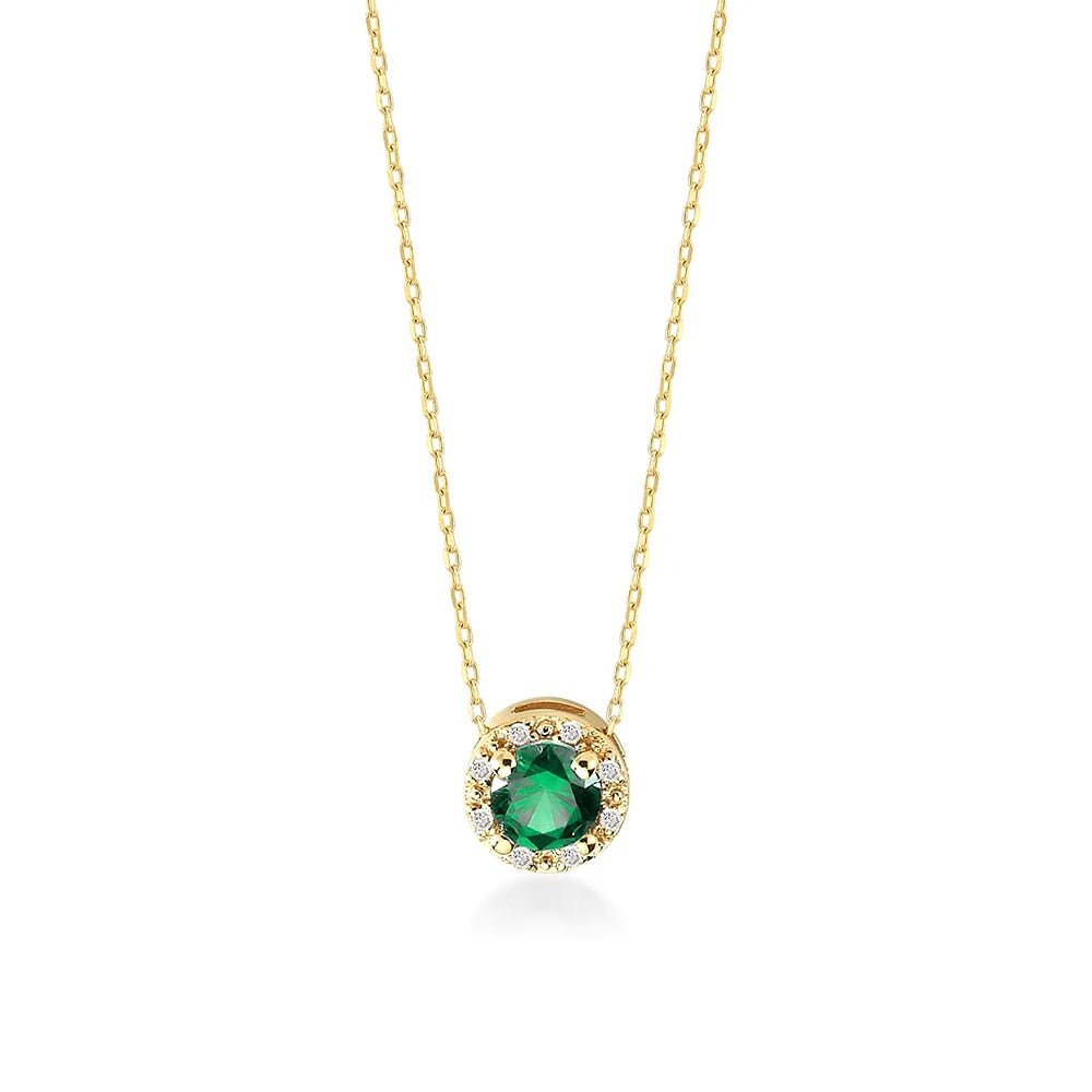 Minimalist necklace with cubic zirconia