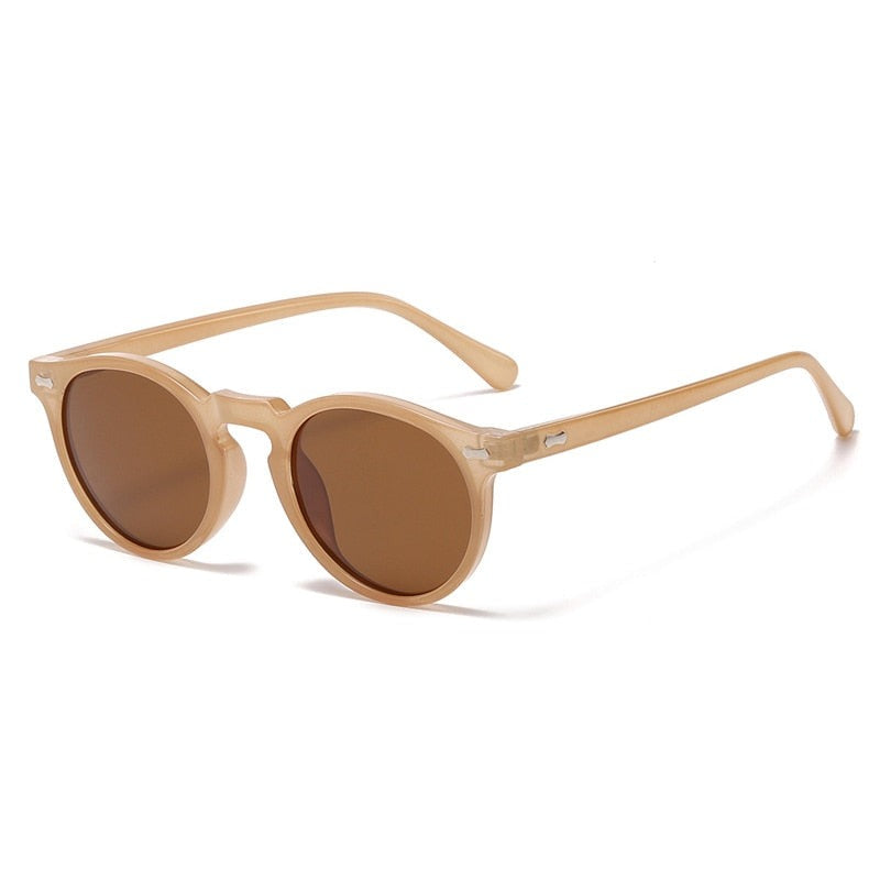 Retro-style round glasses