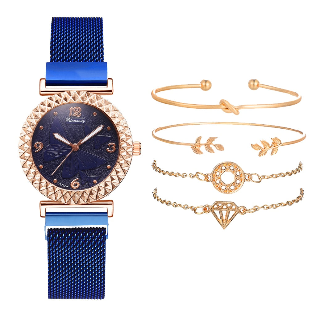 Ladies' watch with bracelet set