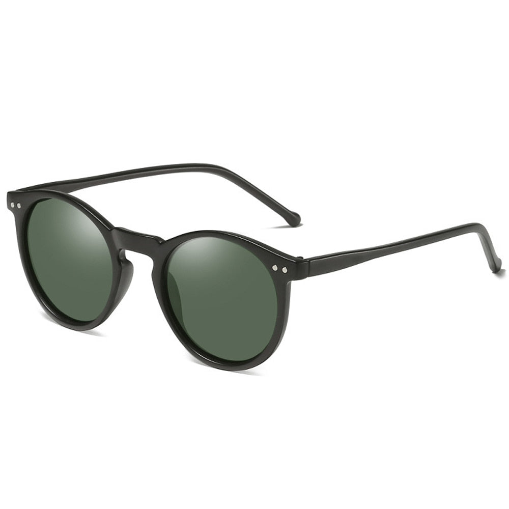 Retro-style round glasses