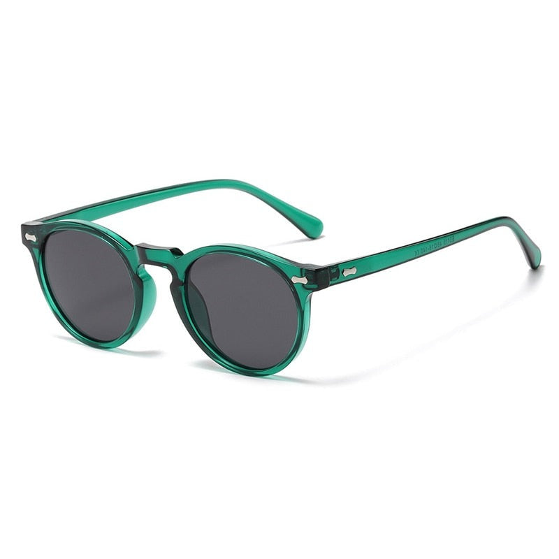 Retro-style round glasses
