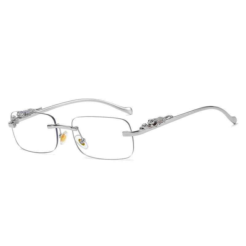Rectangular frameless sunglasses