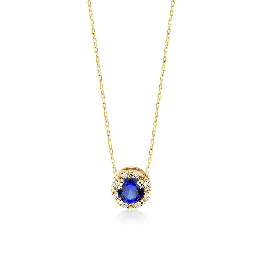 Minimalist necklace with cubic zirconia