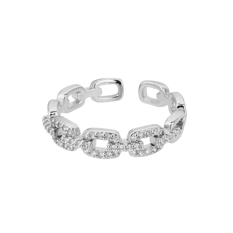 Ring with decorative zircons