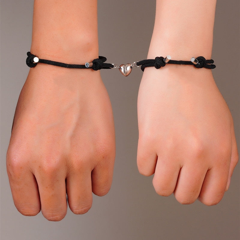 A set of heart bracelets