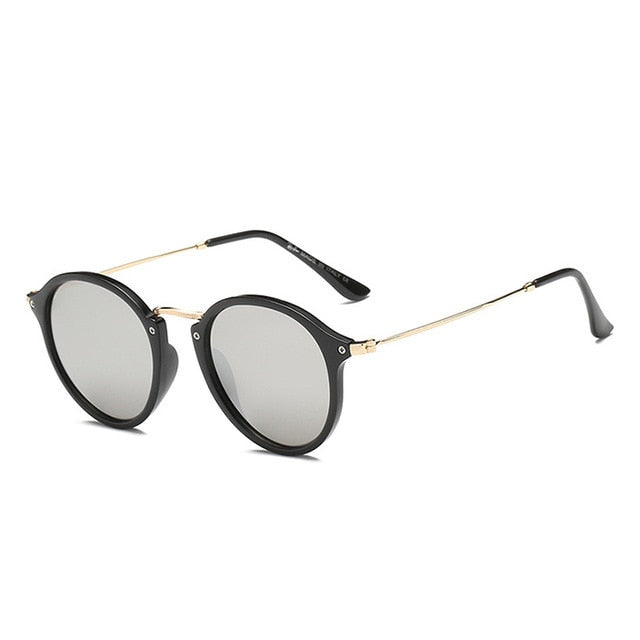 Retro-style round glasses