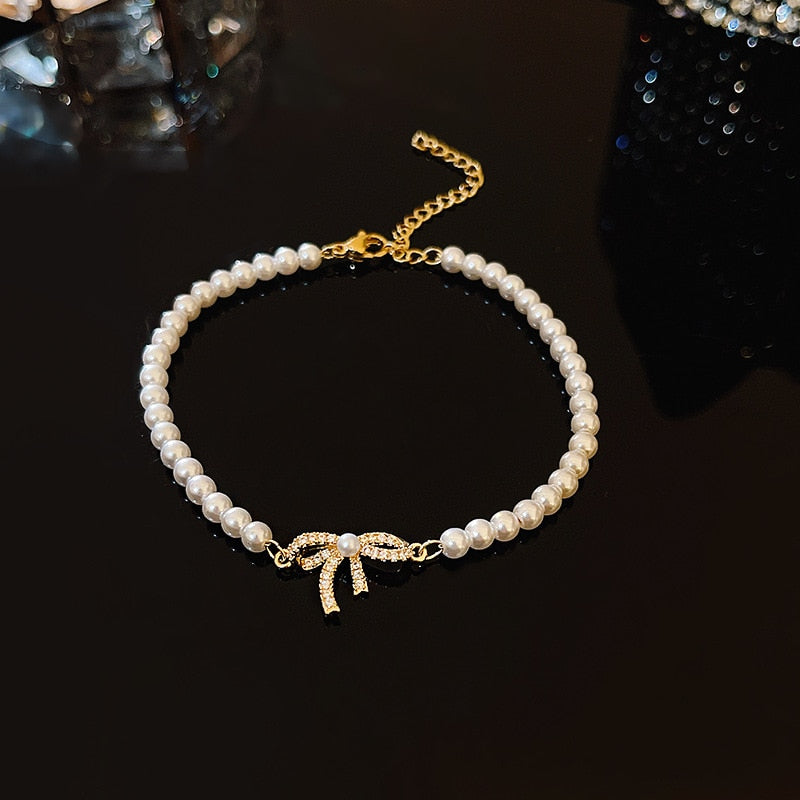 Imitation pearl bracelet