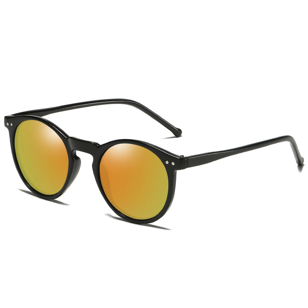 Retro-style round glasses