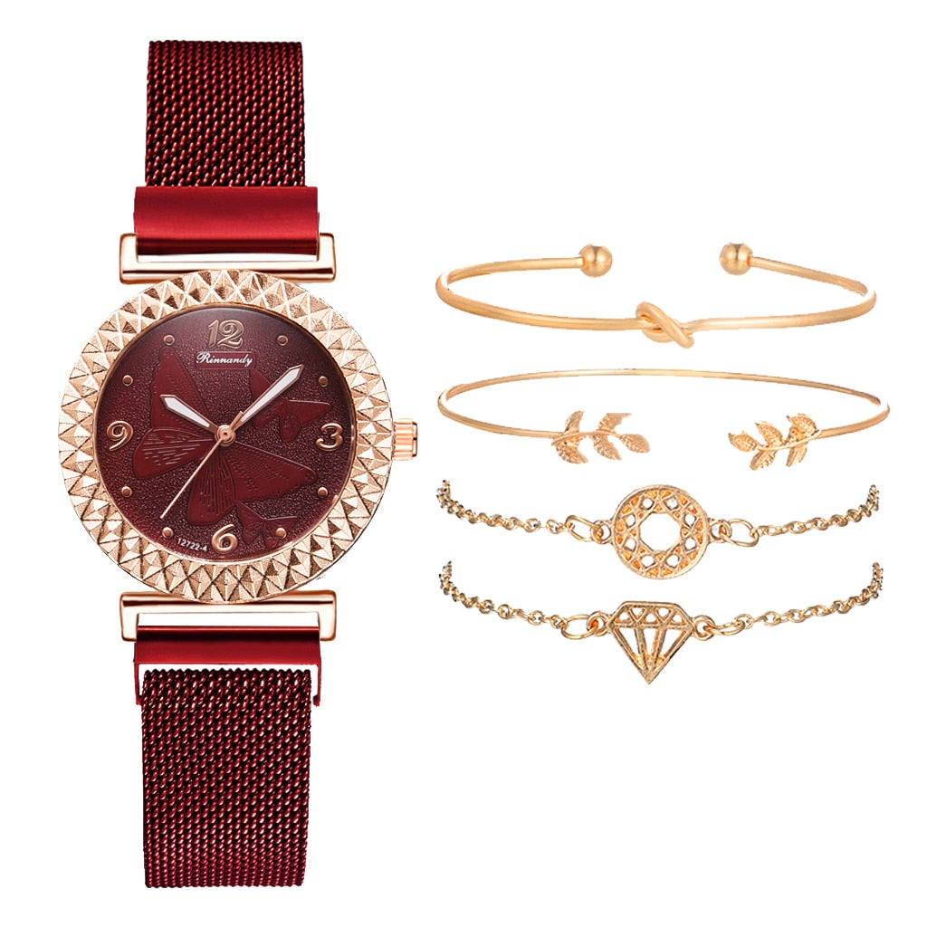 Ladies' watch with bracelet set