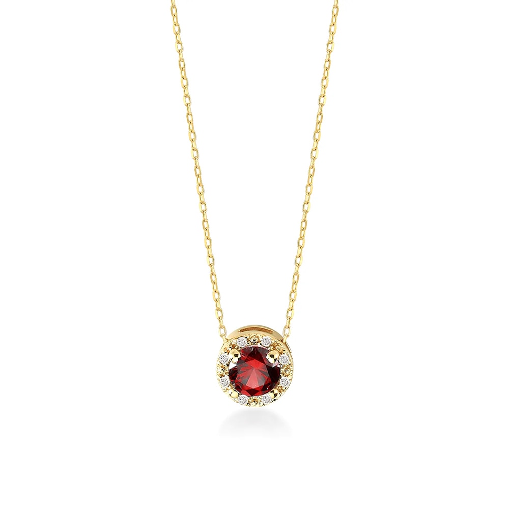 Minimalist necklace with cubic zirconia