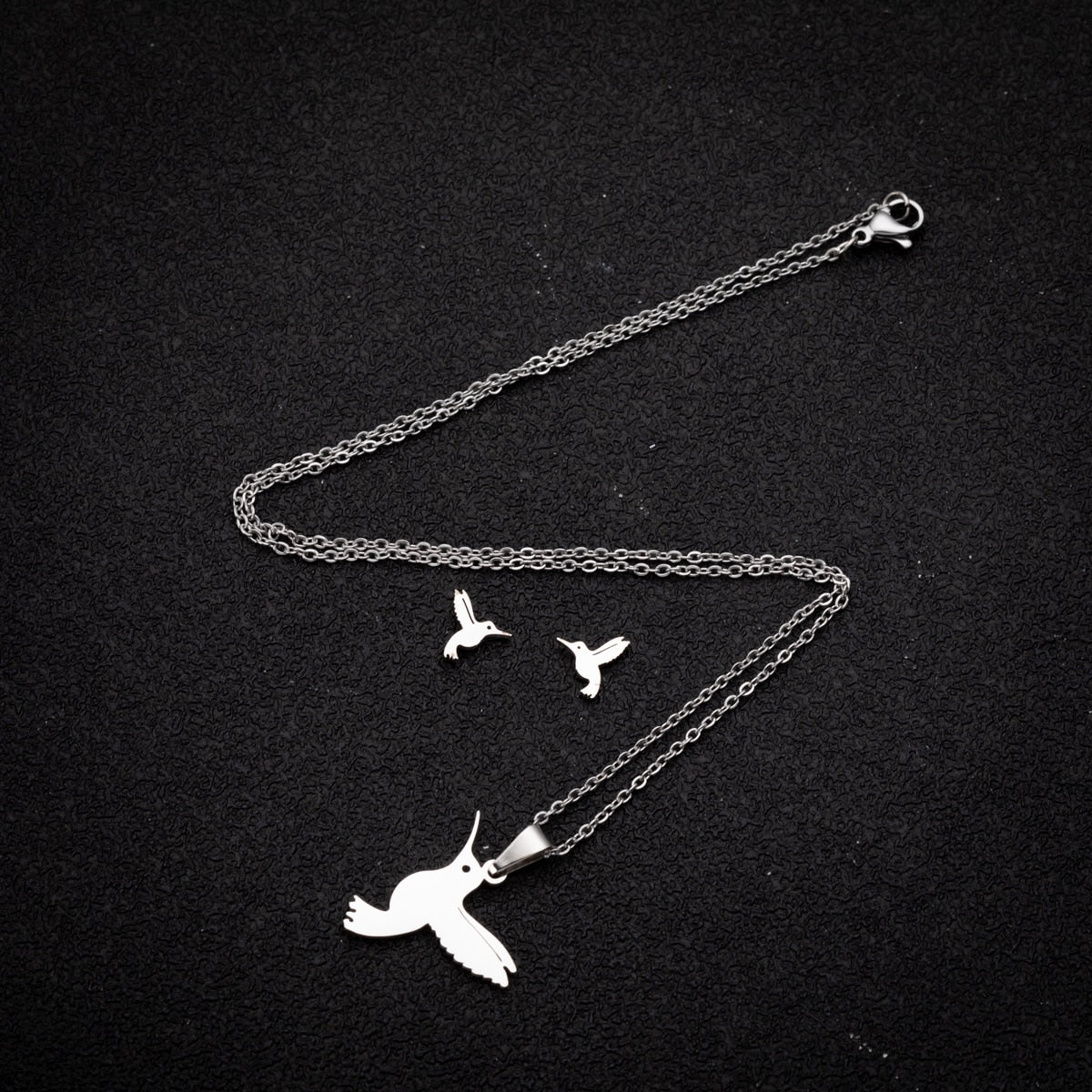 Jewelry set - humming-bird