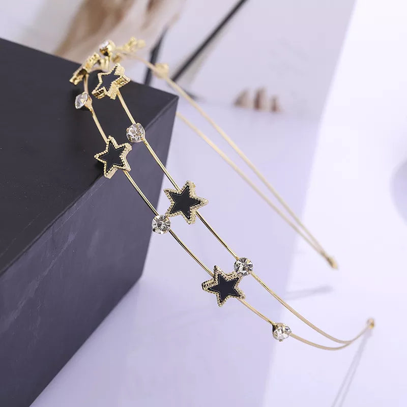 Hair band - stars with zircons