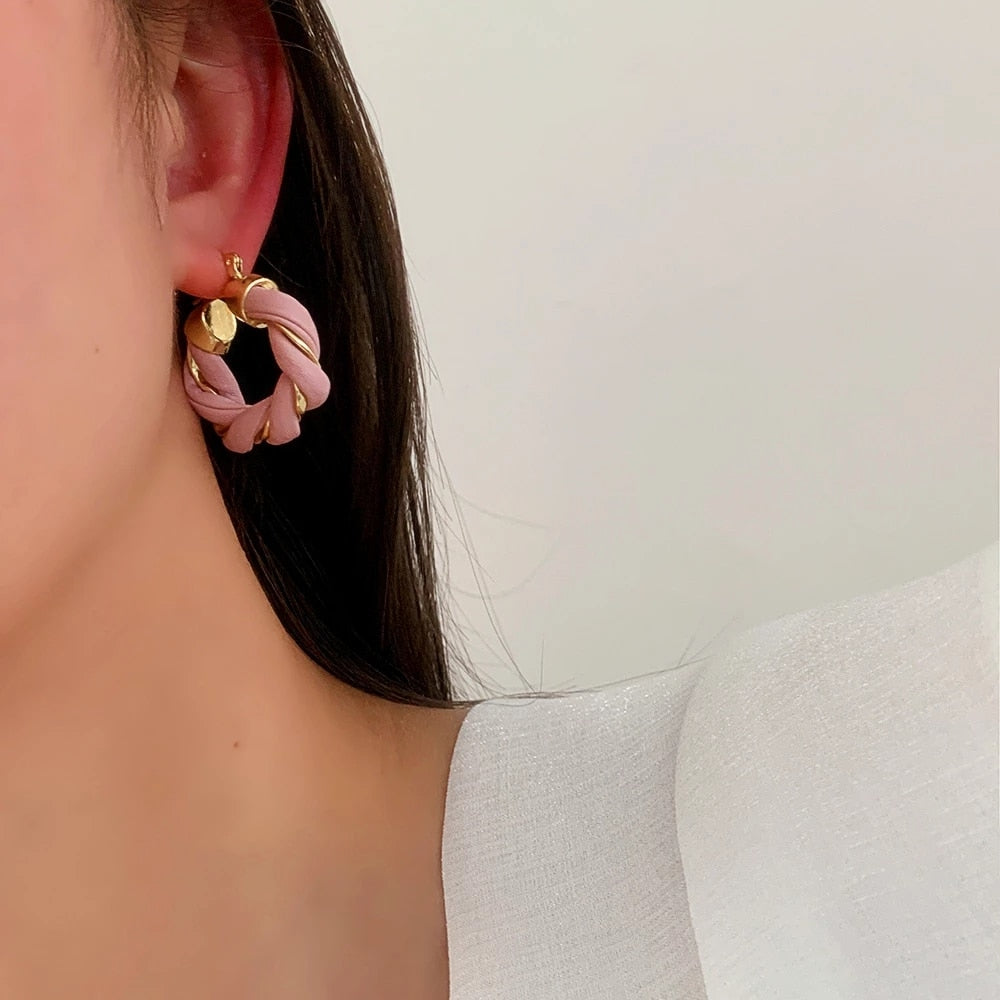 Leather earrings