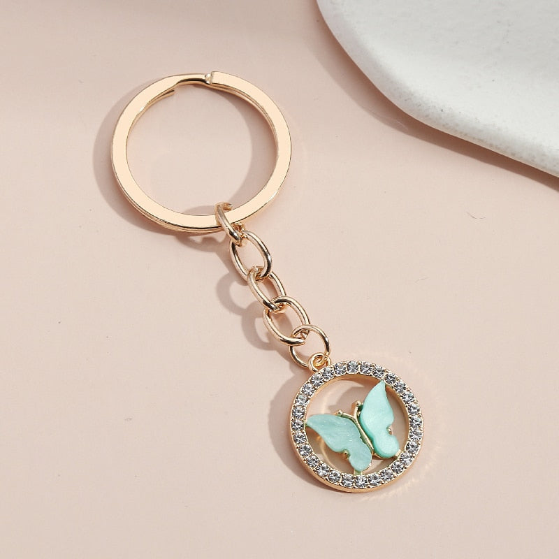 Butterfly motif keychain