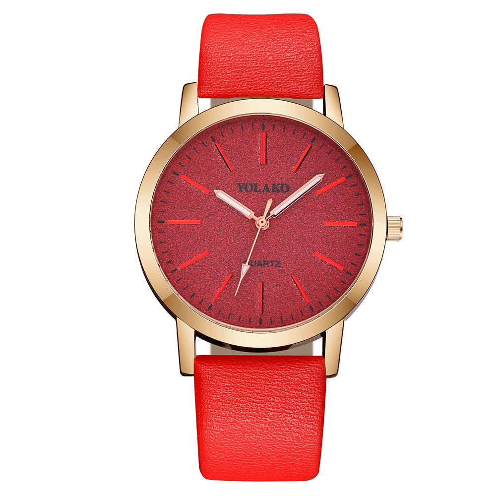 Women's watch with glittery dial