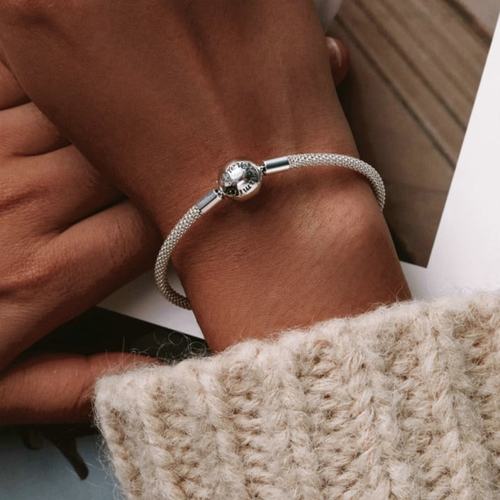 Modular silver bracelet