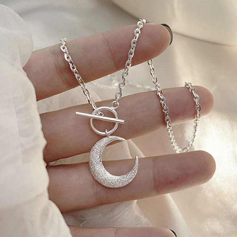 Necklace with a moon