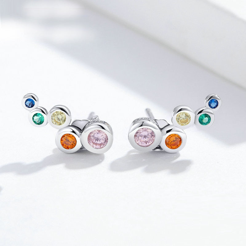 Silver earrings
