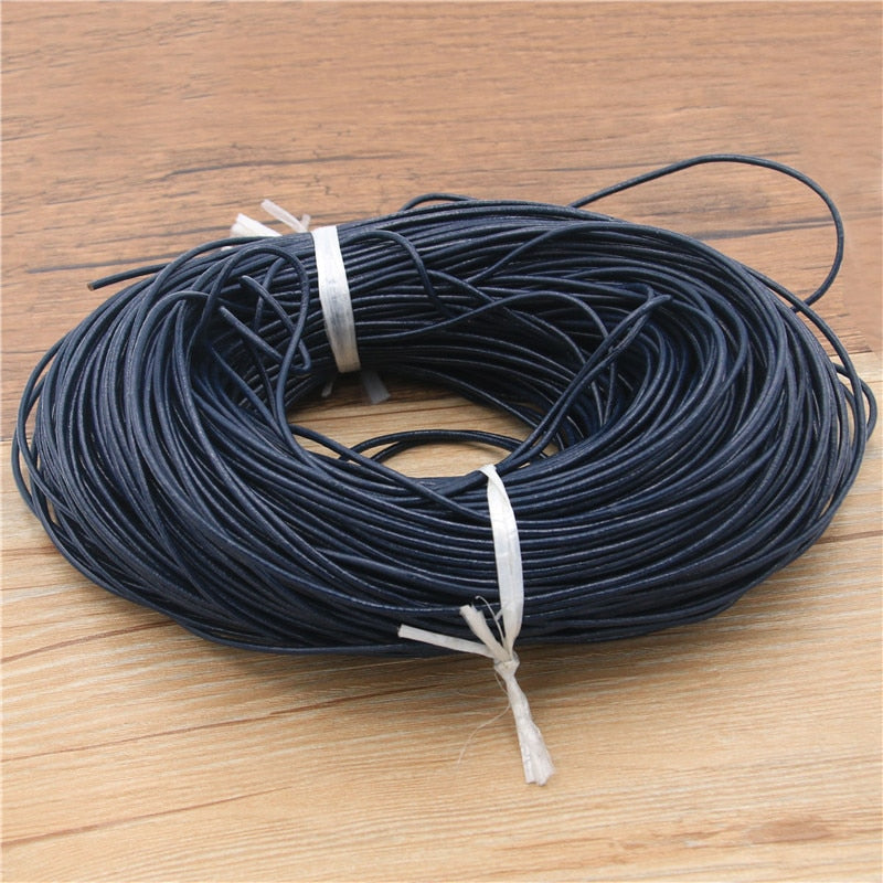 Leather jewelry cord