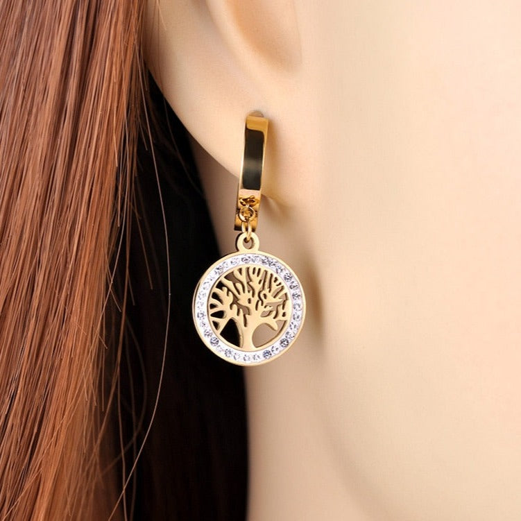 Hanging earrings - Tree of life