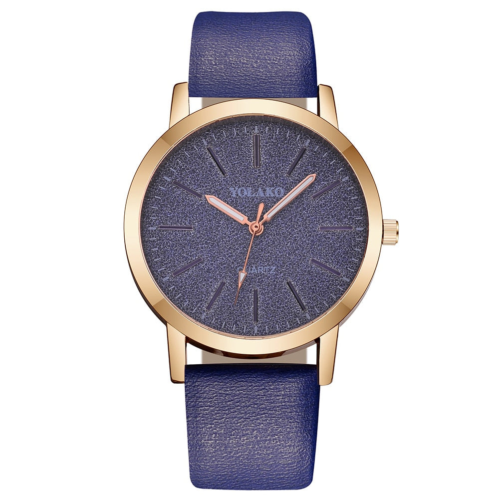 Women's watch with glittery dial