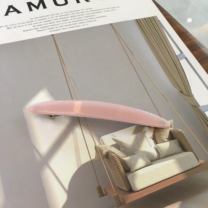 Acrylic rectangular hair clip