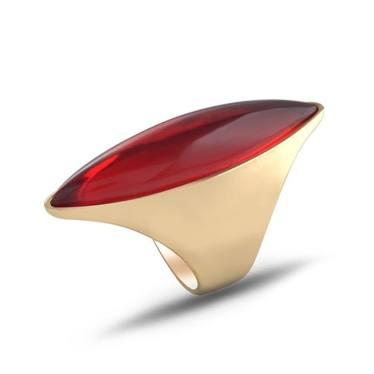 Ring with a longitudinal eyelet