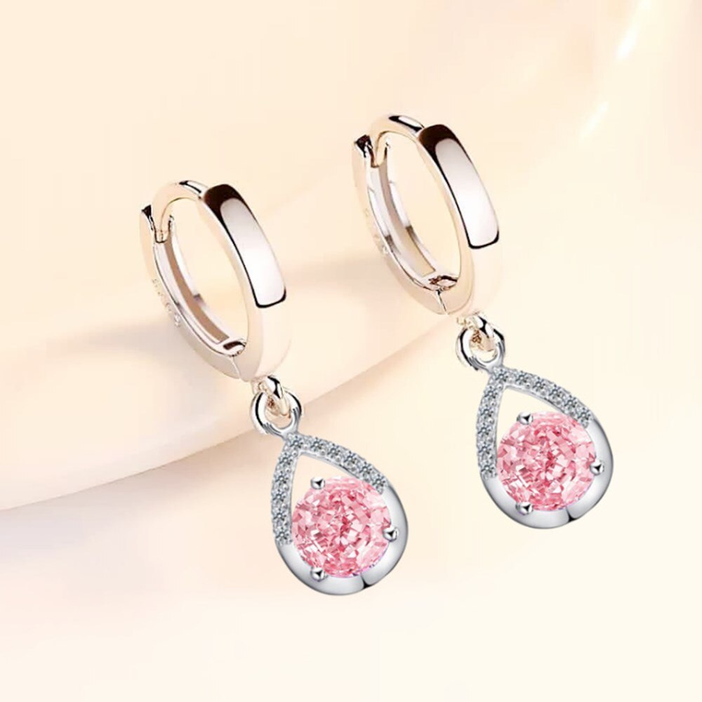Silver earrings - teardrops