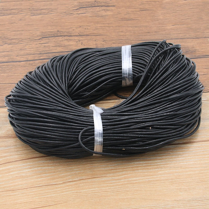Leather jewelry cord
