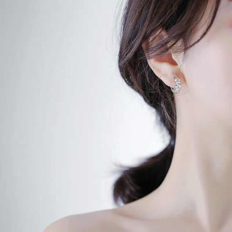 Silver earrings