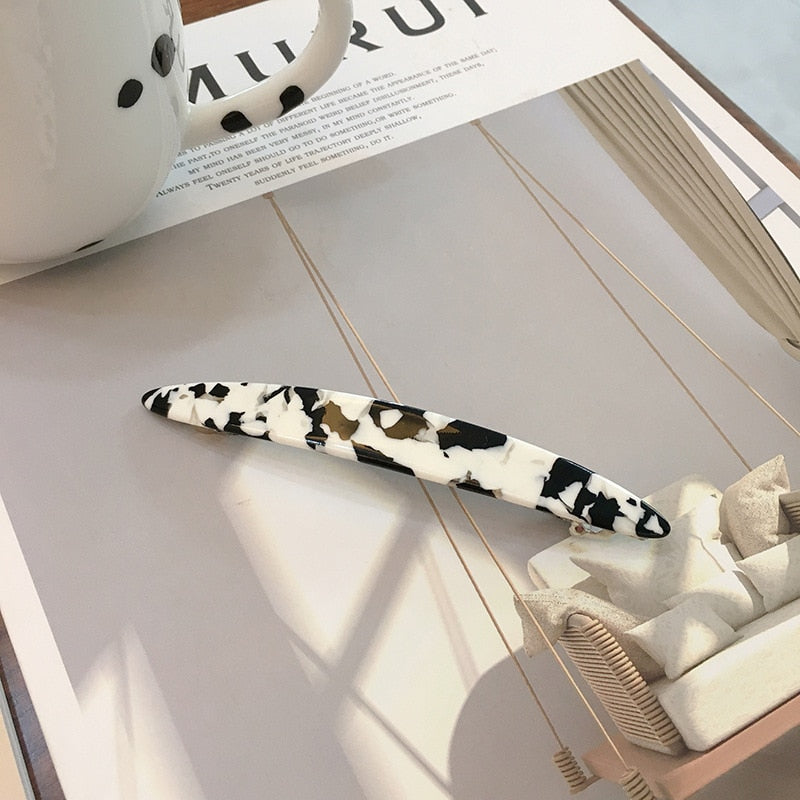 Acrylic rectangular hair clip