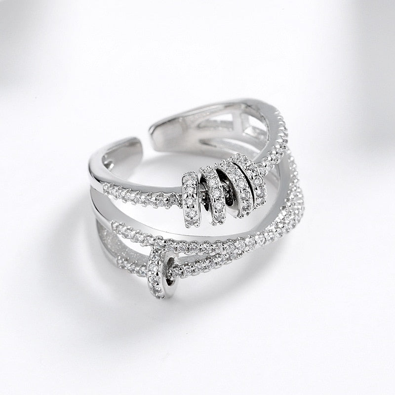 Cubic zirconia ring